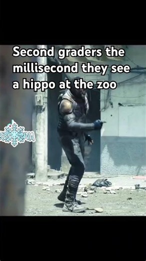 Second graders the millisecond they see a hippo at the zoo