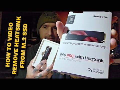 How To Remove Heatsink From M.2 SSD Samsung 990/980 Pro SSD