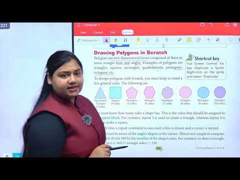 Computer | Class 4 | Creating Shapes in Scratch