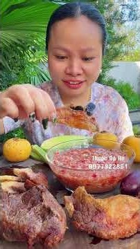 Gầu Bò Nướng Chấm Mắm Ruốc Muối Xổi P3 - Thuộc Cô Ba - 0977322861