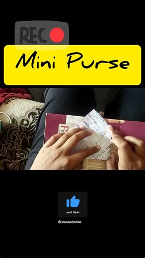 mini paper purse #youtube #youtubeshorts #ytshorts