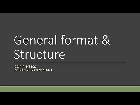How to ace IB Phy IA? - General format & Structure