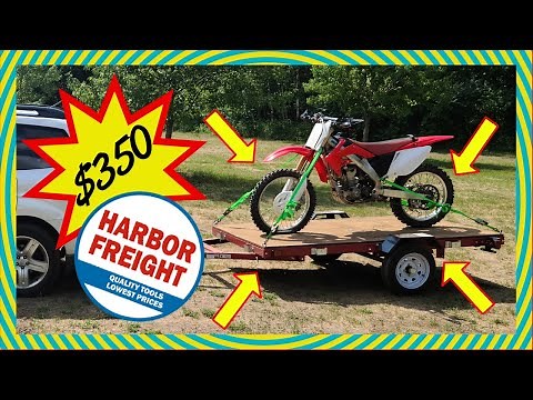 Best Cheap Motorcycle Trailer??? Harbor Freight Trailer Build Time-lapse