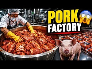 How Pork Is Processed in a Modern Factory | Amazing Meat Processing