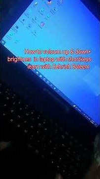 How to volume up & down + brightnes in laptop with short keys|| use keyboard #keyboard #shortsvideo