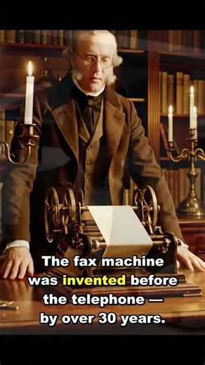 The Fax Machine Was Invented BEFORE the Telephone 📠