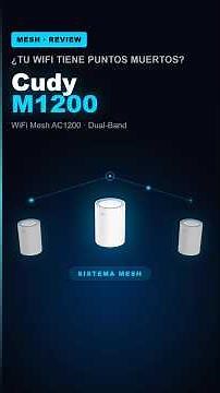 Cudy M1200: The WiFi Mesh that ELIMINATES dead spots in your home 🔥 #Shorts #CudyM1200 #WiFiMesh
