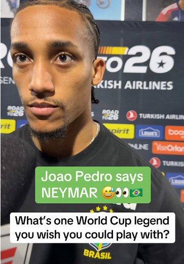 Joao Pedro Wishes Neymar Was Playing for Brazil 🤣