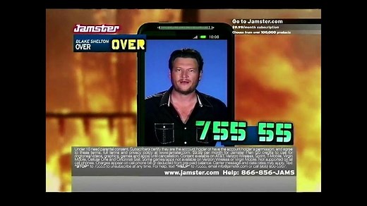 Jamster TV Commercial Featuring Blake Shelton