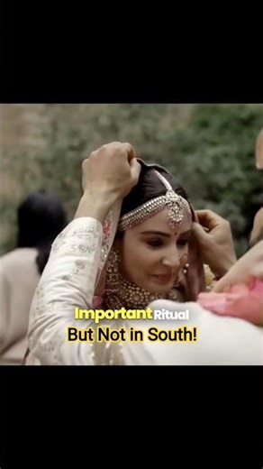 Why Dulhan not cover their head in South India but covers in North India!Did you know? 🧐 #facts