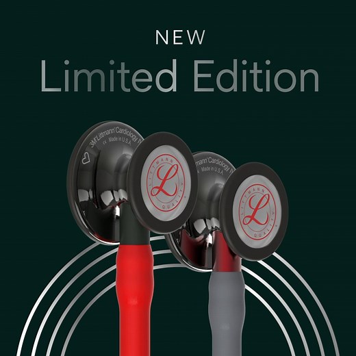 Introducing the Limited Edition Littmann® Cardiology IV™ Stethoscopes with unique color combinations available for a limited time. Littmann® Cardiology IV™ stethoscopes boast over double the sound amplification as competitors, exceptional heart sound detection below 120Hz, and a lightweight design compared to others on the market. Don't miss out! 🩺 **Double sound amplification based on tests against globally-available comparable stethoscopes in an equivalent class using recorded heart sounds wi