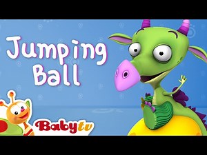 Play with Jumping Ball ​🏀​ | Draco the Dragon 😃 | Cartoons for Kids @BabyTV - Videos For Kids