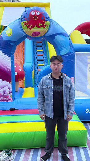 Ocean-themed castle slide#lilytoys #inflatable #factory #factory