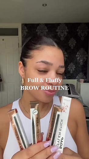 Get FULL & FLUFFY brows with Aaliyah✨🤎 NEW Revolution Hair Stroke Brow Pen☁️ #hairstrokepen #browtutorial #fluffybrows #soapbrows #soapstyler