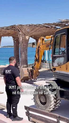 IKMT prish tendat e disa lokaleve në Ksamil, nesër në Sarandë Inspektorati Kombëtar i Mbrojtjes së Territorit ka nisur një aksion në territorin e Bashkisë Sarandë, në kuadër të luftës kundër ndërtimeve të paligjshme dhe zaptimit të hapësirave publike. Sipas një njoftimi zyrtar, ndërhyrja ka filluar ditën e sotme në njësinë administrative të Ksamilit, ku po prishen objekte të ndërtuara pa leje. Aksioni pritet të vijojë edhe gjatë ditës së nesërme në qytetin e Sarandës. Burimet bëjnë me dije se në