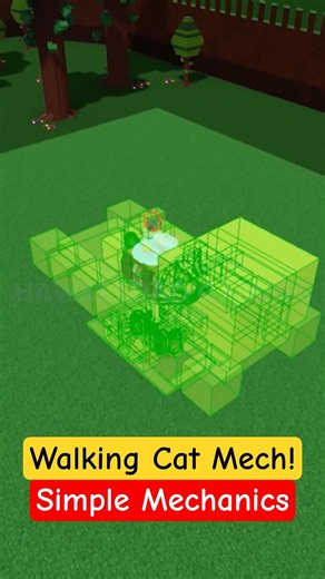 Roblox Build a Boat for Treasure Walking Cat Mech Simple Mechanics Reveal! #roblox #babft