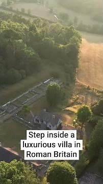 What was life like in a luxury villa in Roman Britain?