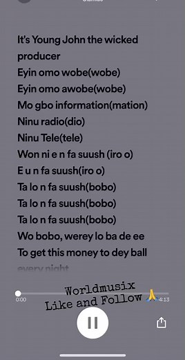 Bobo (Lyrics) by Olamide: Nigerian Afrobeat Song with Lyrics