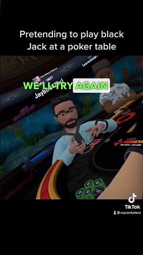 Playing Blackjack at a Poker Table 😂