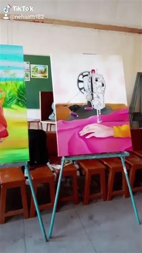 # Composition panting's in oil medium & it's 30 by 40 canvas #