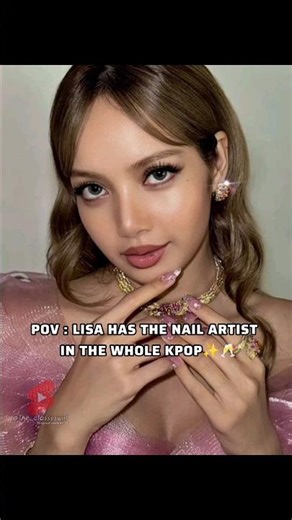 Lisa has the best nail in the k-pop ✨🥂#lisa#trendingshorts #youtubeshorts #10millionviews #fypviralシ