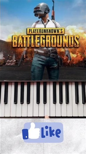 PUBG Theme Song Piano Tutorial (EASY) 🎹 #pubg #pianotutorial #bgmi #shorts #viral #bgm#chikendinner