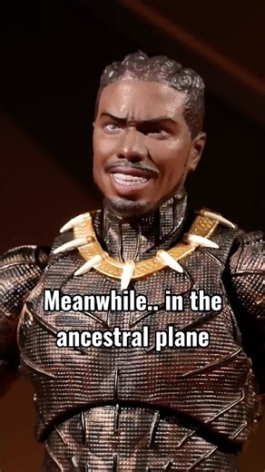 If black panther wakanda forever had a cutaway gag #stopmotion ‪@hobby-genki‬
