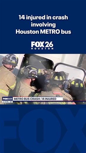 FOX 26 Houston on Instagram: "I-69 in Houston's Midtown area reopened Saturday night after a crash caused a METRO bus to fall from an overpass. FOX 26's Angie Rodriguez spoke to locals at the scene before the bus was upright."