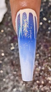 97K views · 789 reactions | Iced Blue Polygel with some Glitter and Icicle Art ❄️略 #nails #nailart #nailtutorial #satisfying #beautyhacks #asmr #holiday | Ilysmnail | Facebook