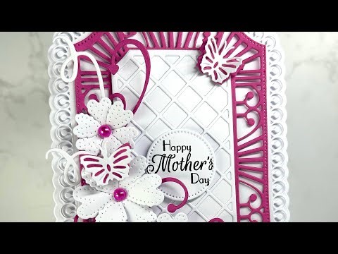 Pretty little A6 Mothers Day Card #cardmaking #cardcreations #papercraft