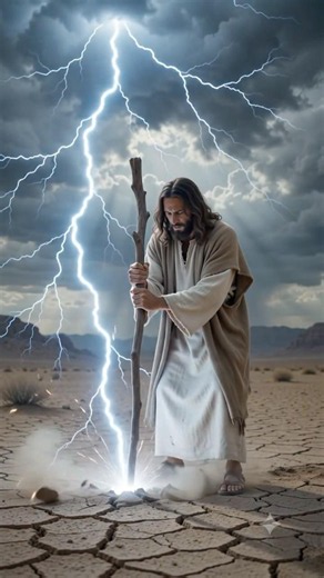 Jesus walks in the desert and converts desert in to green stretches. #jesusmiracles #jesusrevolution