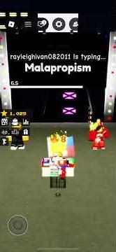 Playing spelling bee on Roblox (level - Expert)