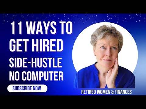 Retired Women Side Hustle, No Computer No Problem!