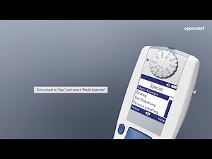 How to use the Multi-Aspiration (Spc) mode with Eppendorf Xplorer® plus electronic pipettes
