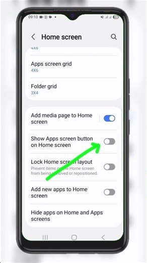 Samsung A05 – How To Show Apps Screen Button on Home Screen