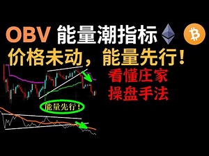OBV能量潮指标，价格未动，能量先行。超强量价动能指标！—机构/庄家偏爱的指标#OBV#OBV指标#能力潮#OBV能量潮指标