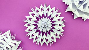 Crafting Magic: Homemade Christmas Snowflakes! Paper snowflakes cutting ideas - Christmas snowflakes decorations #Crafts #ChristmasSnowflake #ChristmasCrafts | DIY And Paper Crafts
