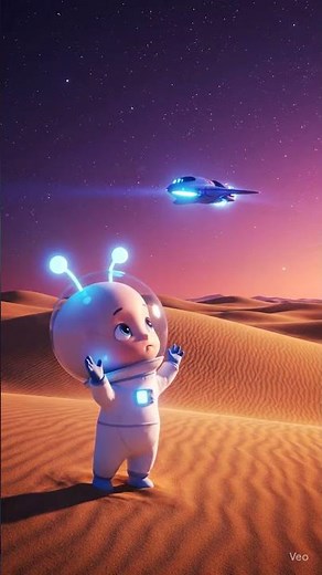 🌌👶 Alien Baby Lost in Desert 👶👽| Hello Mama Short