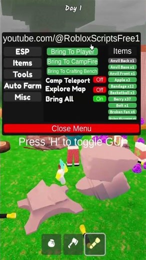 99 Nights in the Forest Kill All, Bring All, Items