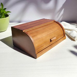 Natural Beech Wood Bread Box Handmade | Rustic Wooden Bread Bin | Minimalist Kitchen Storage | Eco Gift for Home - Etsy UK
