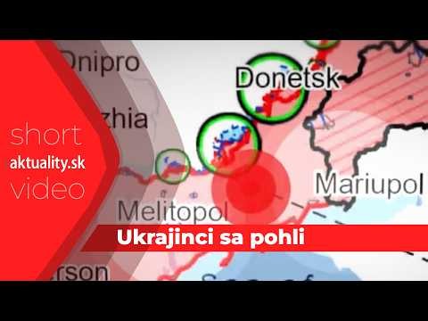 Ukrajinské jednotky udreli na slabé miesto Rusov. Na mape vidno, aká pohroma hrozí okupantom