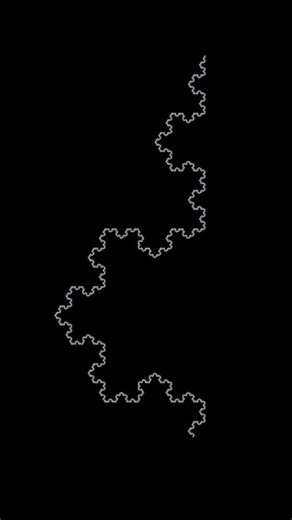 Pi Mathematica | Math Simplified on Instagram: "Koch Curve from Binary! This video shows the first 65536 steps of the turtle graphics construction of the Koch curve using the binary sum of bits function. 📷 : @mathvisualproofs | for edu purpose only #math #manim #kochcurve #fractal #binary"