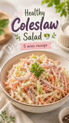 Healthy Coleslaw Salad 🥗 5 min Recipes🥰❤️