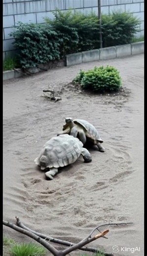 Turtles mating (Young Turtles Expressing Their Love To Each Other)