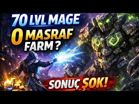 YOK ARTIK! 70 LVL MAGE İLE BEDAVA FARM 😱 RUNIC GOLEM