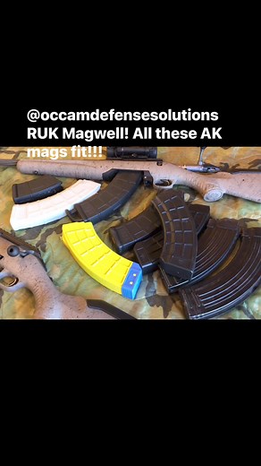 Super slick AK Magwell replacement for the Ruger American! Thanks @Occamdefensesolutions, I’ve tried several fixes for the crappy Mini-30 mags, this is the best one and add real utility to the rifle!!! | Aklys Defense