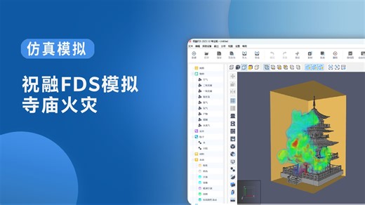 祝融FDS仿真模拟系列：模拟寺庙火灾