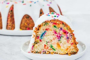 Funfetti Bundt Cake (A Doctored Cake Mix Recipe)