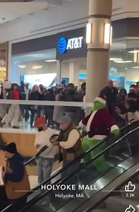 Hundreds of Puerto Ricans gather at Holyoke Mall to break a WORLD RECORD on the fastest escalator in the world 🏆 🏎️ experts say this escalator can transport you from one floor of the mall to the other floor in quite literally a jiffy 🏃🏽💨 amazing 👏🏽 💜 #Holyoke #Holyokedoesitbetter #holyokestrong #papercity #holyokelove #onelove #worldrecord #escalator #fast #run #fastafboi #wow #amazing | Los Muñaños