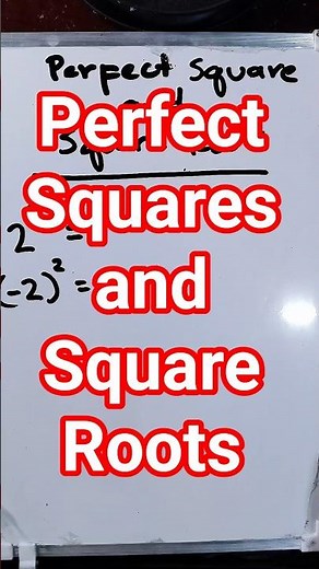 Grade 7 Math Quarter 2 Perfect Square amd Square Roots #math #mathshorts #mathematics #squareroots